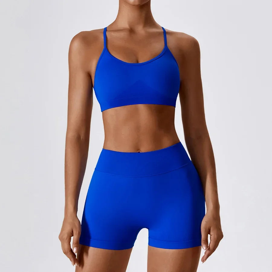 2PCS Yoga Seamless Set Sexy Gym Clothes Sportswear Yoga Suits For Women's Tracksuit Fitness Set Tracksuits Sports Yoga Bra Gym