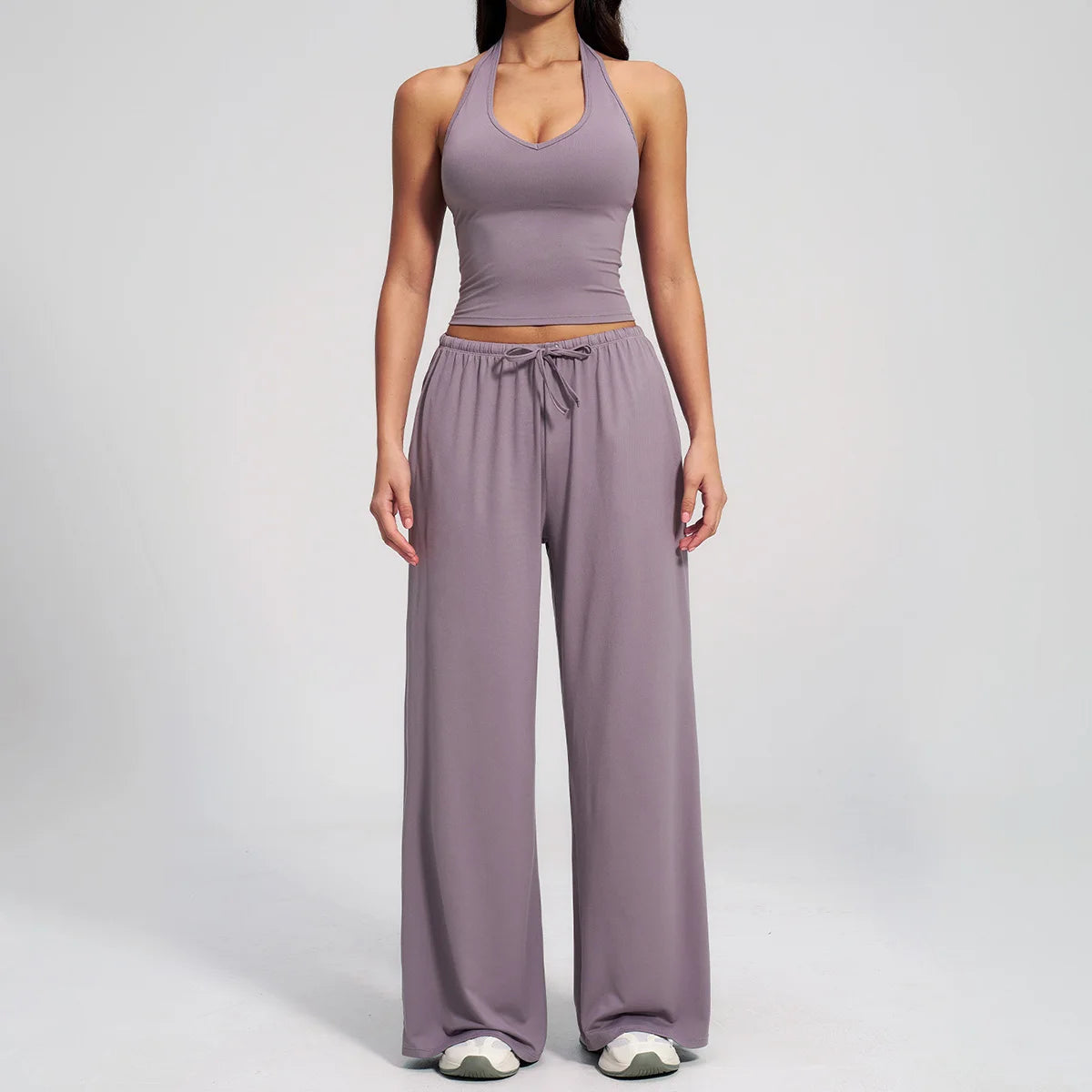 Conjunto de gimnasio amarillo para Yoga, ropa de 2 piezas para mujer, trajes de entrenamiento, ropa deportiva para Fitness,