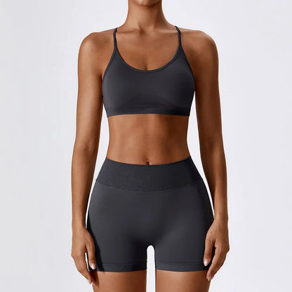 2PCS Yoga Seamless Set Sexy Gym Clothes Sportswear Yoga Suits For Women's Tracksuit Fitness Set Tracksuits Sports Yoga Bra Gym