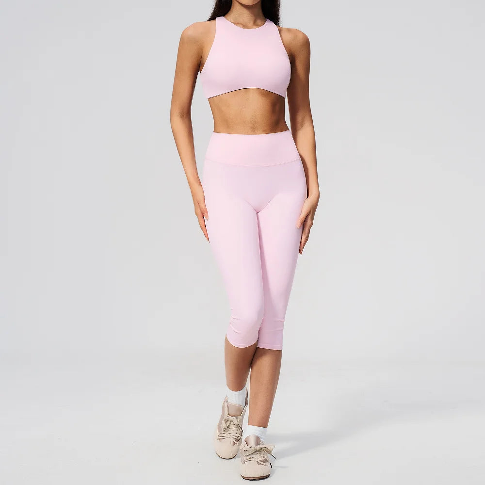 2PCS Yoga Suit Women Tracksuit Sports Outfits Gym Clothes Breathable Sports Bra Fitness Leggings Set Athletic Wear Yoga Clothing
