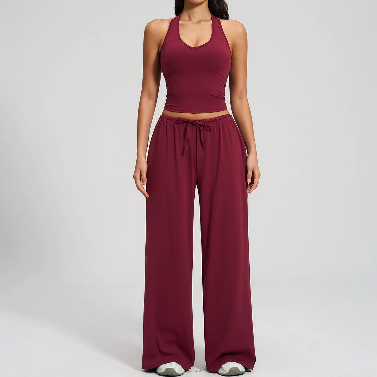 Conjunto de gimnasio amarillo para Yoga, ropa de 2 piezas para mujer, trajes de entrenamiento, ropa deportiva para Fitness,