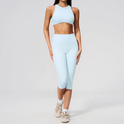 2PCS Yoga Suit Women Tracksuit Sports Outfits Gym Clothes Breathable Sports Bra Fitness Leggings Set Athletic Wear Yoga Clothing