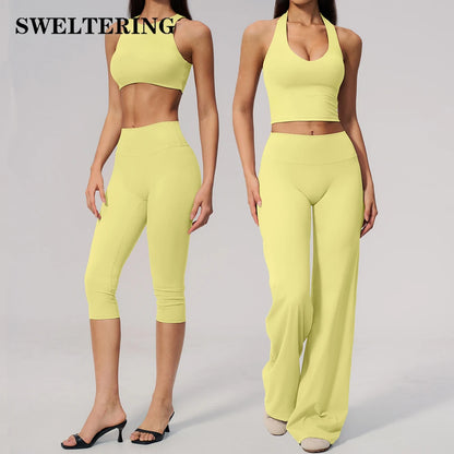 2PCS Yoga Suit Women Tracksuit Sports Outfits Gym Clothes Breathable Sports Bra Fitness Leggings Set Athletic Wear Yoga Clothing