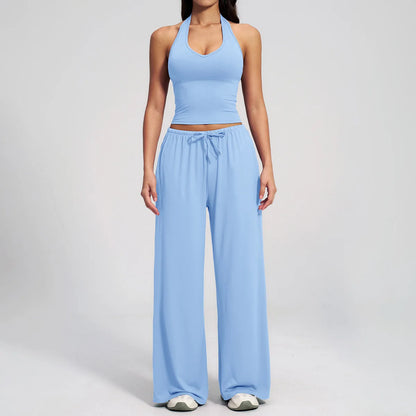 Conjunto de gimnasio amarillo para Yoga, ropa de 2 piezas para mujer, trajes de entrenamiento, ropa deportiva para Fitness,