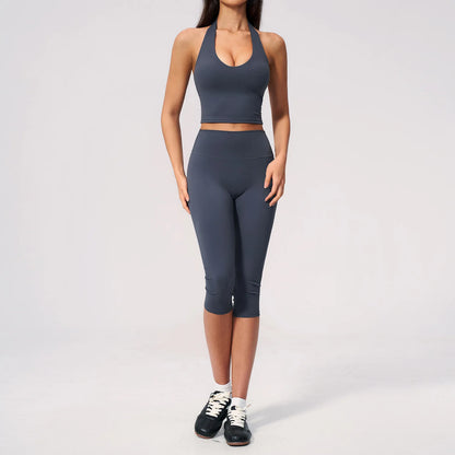 2PCS Yoga Suit Women Tracksuit Sports Outfits Gym Clothes Breathable Sports Bra Fitness Leggings Set Athletic Wear Yoga Clothing