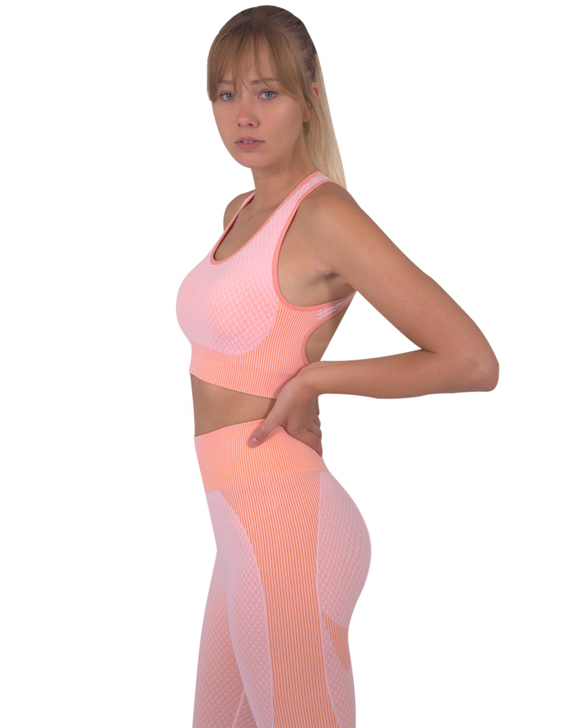 Sujetador deportivo sin costuras Triple – Rosa