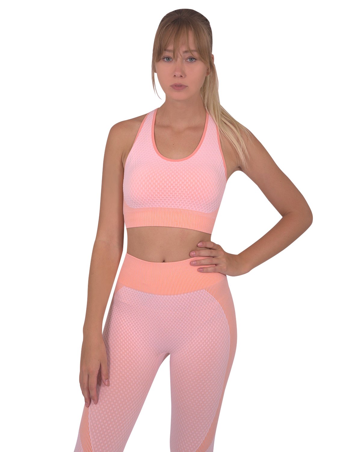 Sujetador deportivo sin costuras Triple – Rosa
