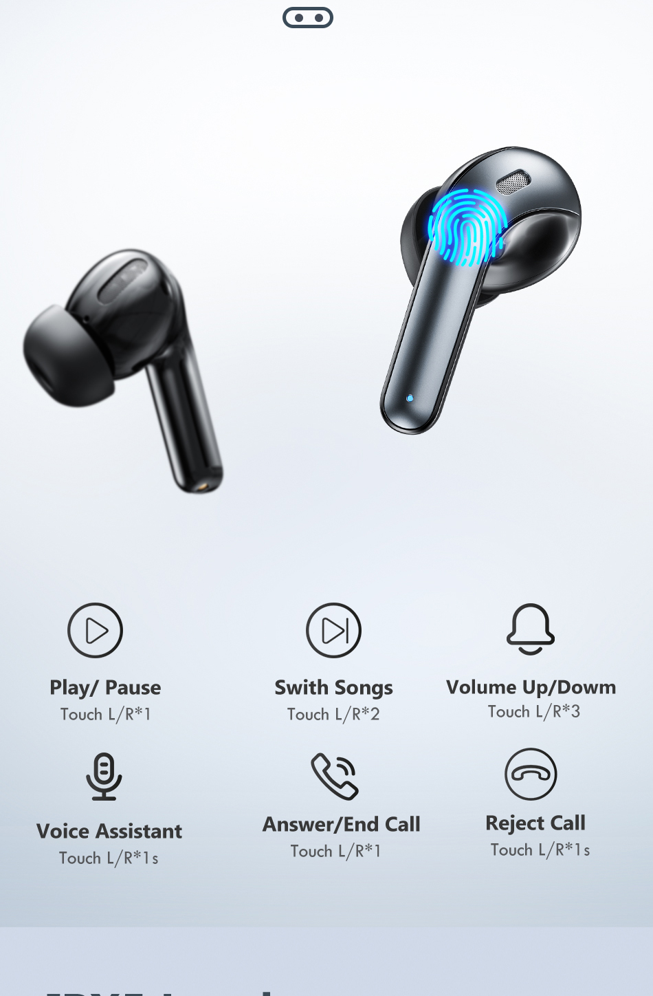 Auriculares Bluetooth 5.0 LED TWS para Huawei iPhone