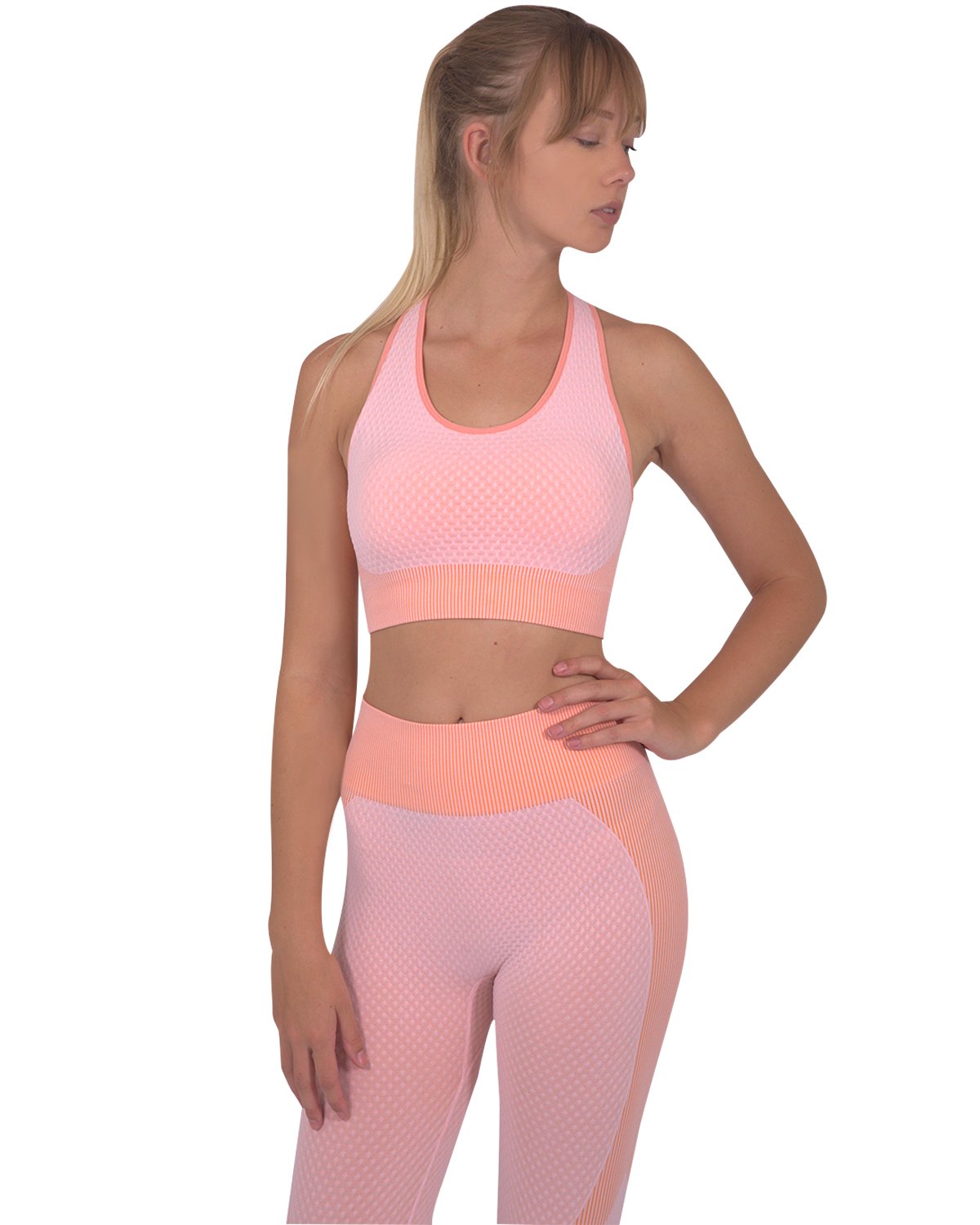 Sujetador deportivo sin costuras Triple – Rosa