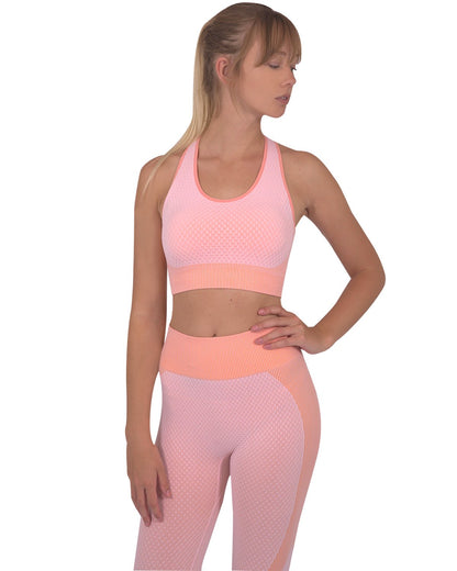 Sujetador deportivo sin costuras Triple – Rosa
