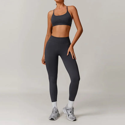 2PCS Yoga Seamless Set Sexy Gym Clothes Sportswear Yoga Suits For Women's Tracksuit Fitness Set Tracksuits Sports Yoga Bra Gym